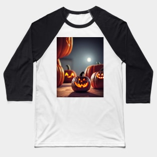 funny pumpkin head Baseball T-Shirt